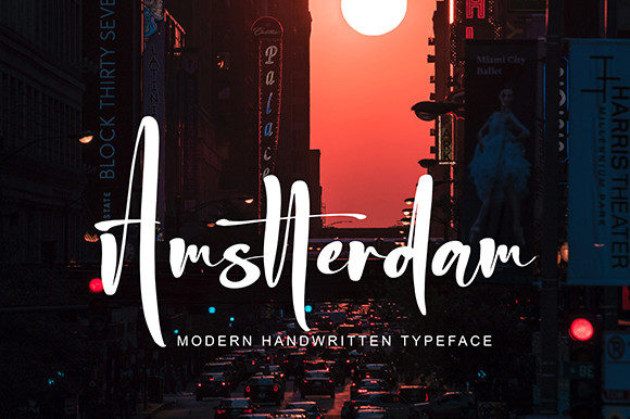 Amstterdam: A Delicate Script Font for Editorial Elegance