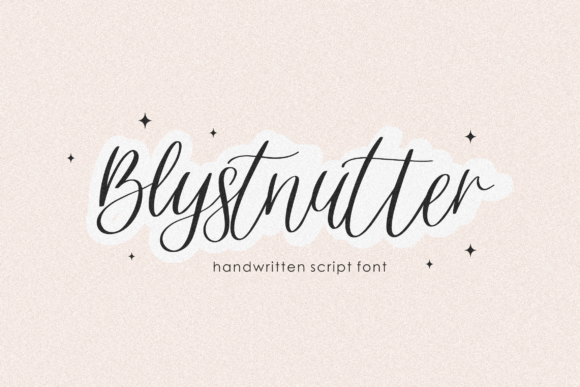 Blystnutter: A Script Handwritten Font for Elegant Web Design