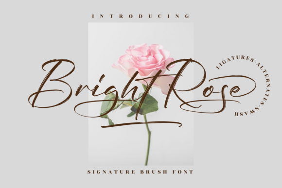 Bright Rose: A Script Handwritten Font for Creative Crafters