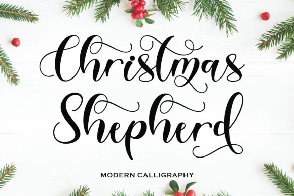 Christmas Shepherd: A Script Font That Elevates Your Brand