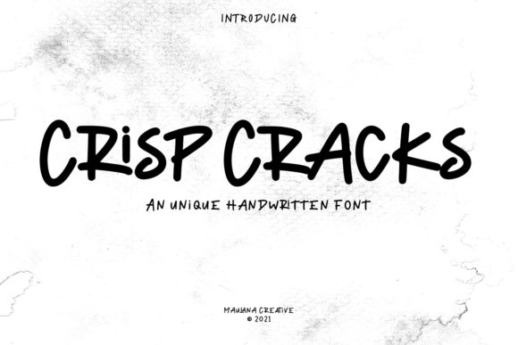 Crisp Cracks: A Script Handwritten Font for Modern Web Design