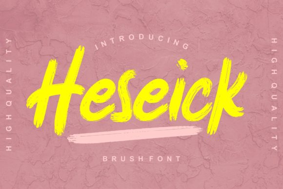 Heseick: A Script Handwritten Font for Creative Crafters