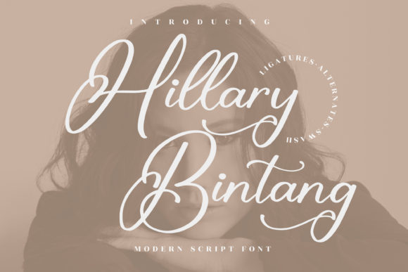 Hillary Bintang: A Script Handwritten Font for Luxury Branding and Campaign Creativity