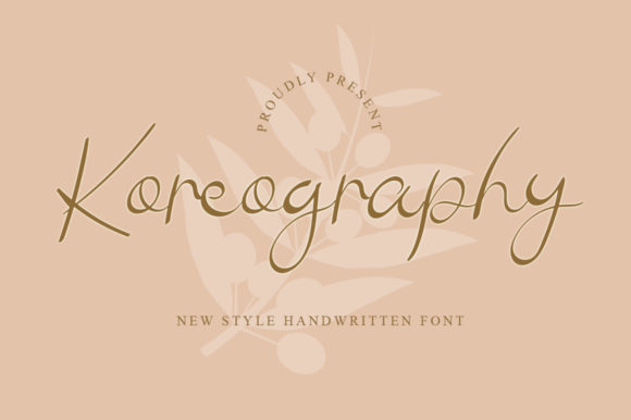 Koreography: A Script Handwritten Font for Creative Campaigns