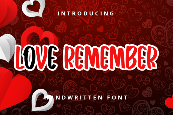 Love Remember: A Script Handwritten Font for Digital Branding