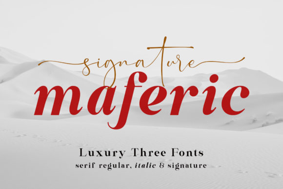 Maferic Signature: A Serif Font for Timeless Branding