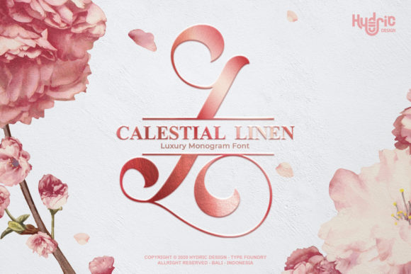 Monogram Calestial Linen: A Luxurious Decorative Font for Designers