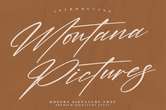 Montana Pictures: A Timeless Script Font for Editorial Design
