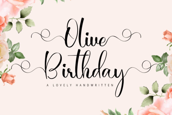 Olive Birthday: A Timeless Script Font for Branding and Design