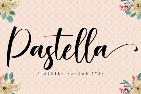 Pastella: A Script Handwritten Font for Editorial Design and Branding