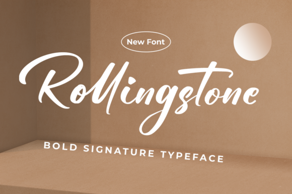 Rollingstone: A Script Font for Elegant Editorial Design