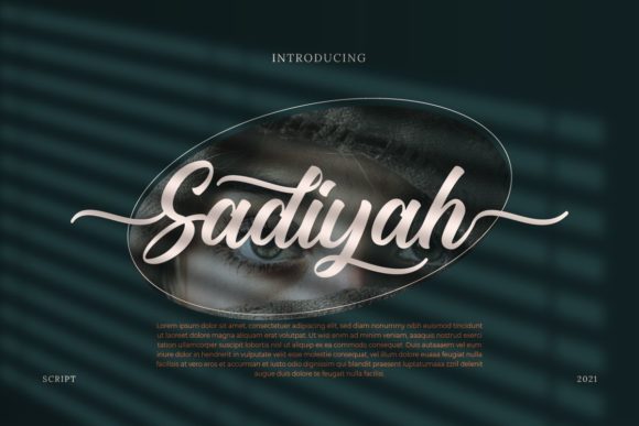 Sadiyah: A Timeless Script Font for Editorial Elegance