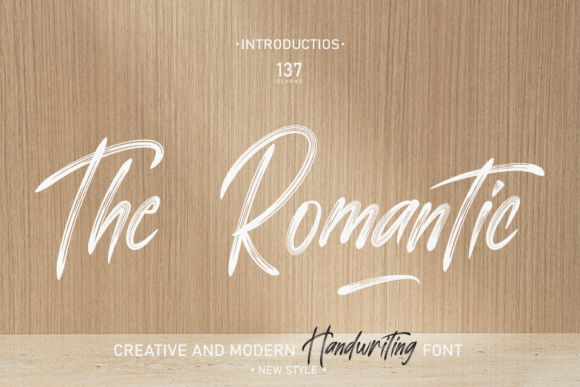 The Romantic: A Script Handwritten Font for Elegant Branding
