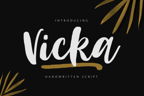 Vicka: A Script Handwritten Font for Creative Crafters and Designers
